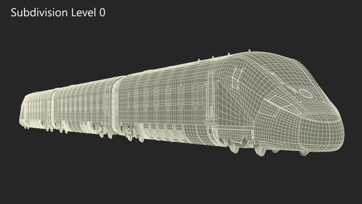 Frecciarossa 1000 High Speed Train 3D model