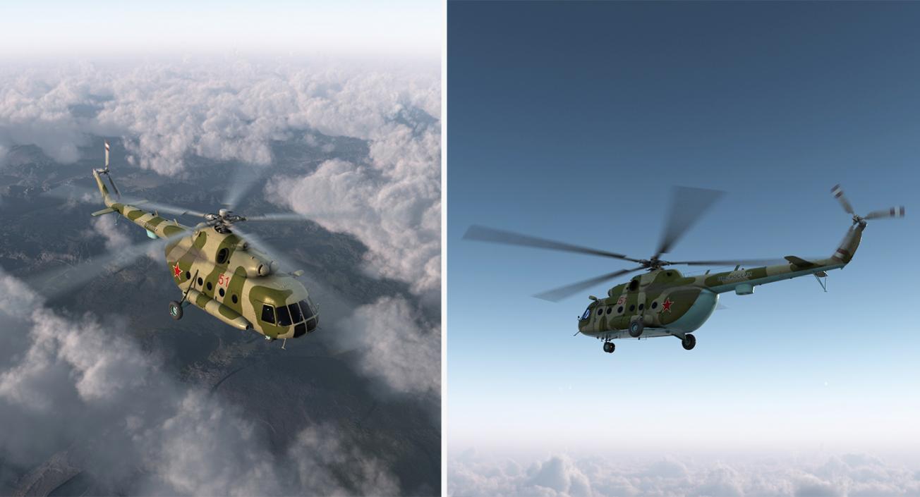 Russian Military Helicopters Collection 3D model