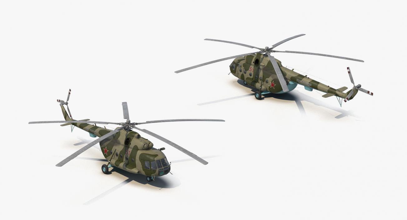 Russian Military Helicopters Collection 3D model