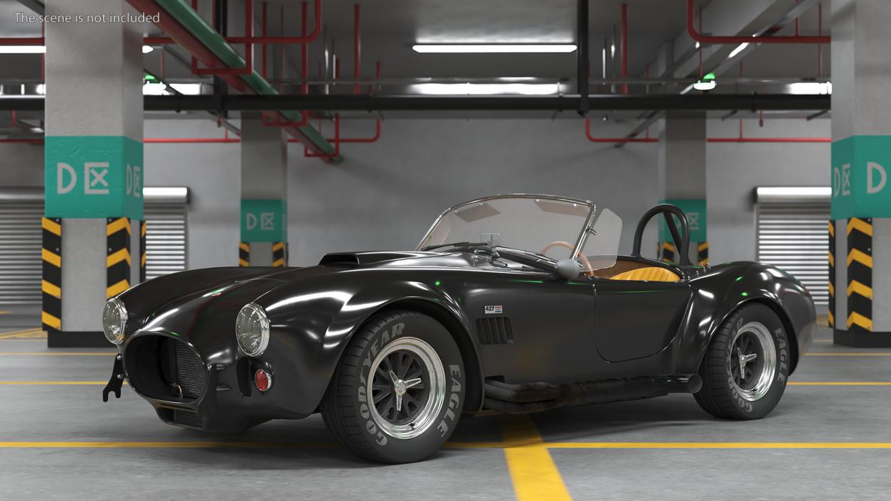 3D Shelby Cobra 1965 Simplified model