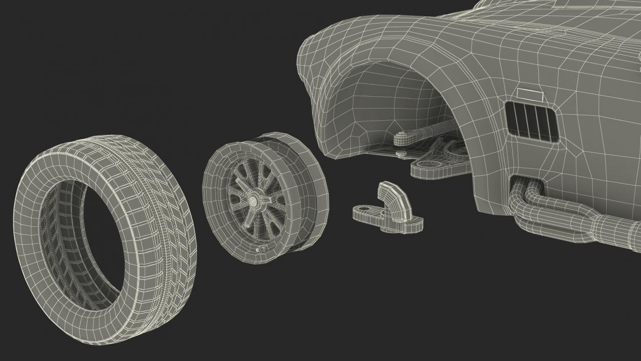 3D Shelby Cobra 1965 Simplified model