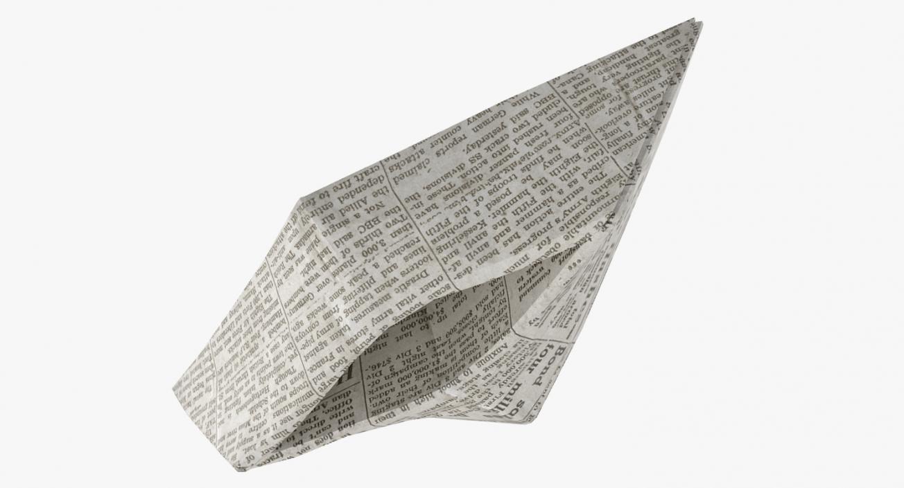 3D model Newspaper Paper Boat