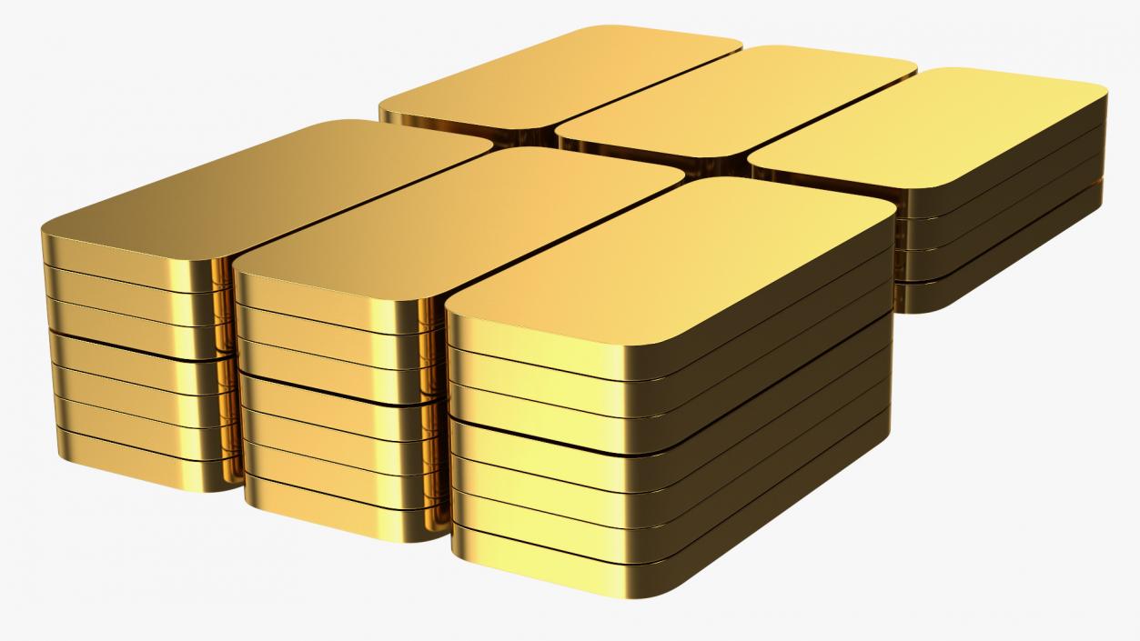 3D Drop Safe with Gold Bars and Cash model