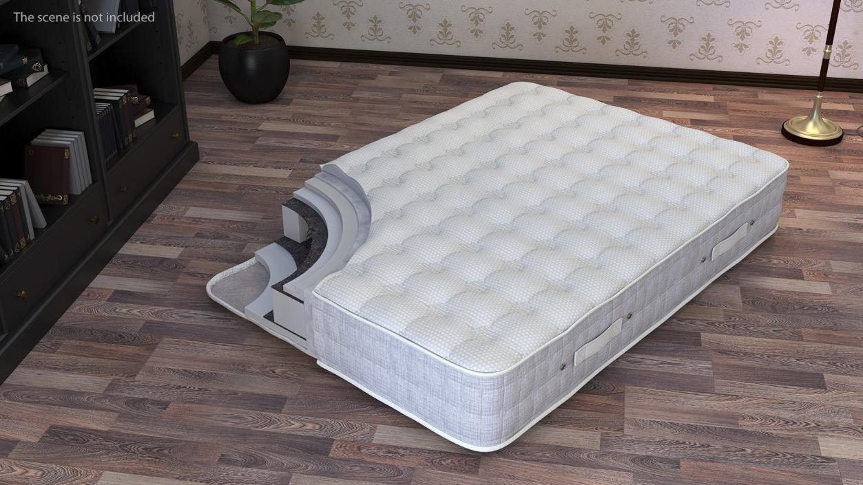 3D Orthopedic Mattress Internal Structure View model