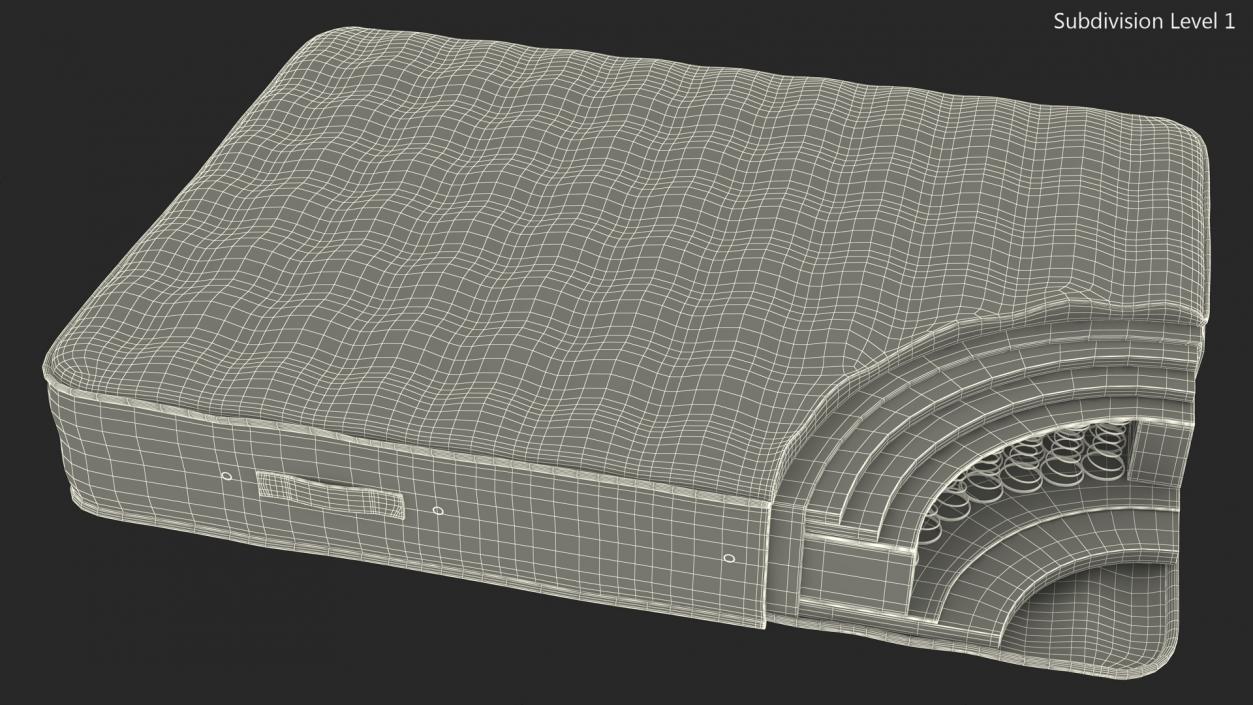 3D Orthopedic Mattress Internal Structure View model