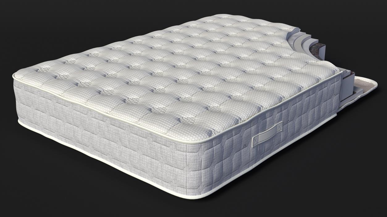 3D Orthopedic Mattress Internal Structure View model