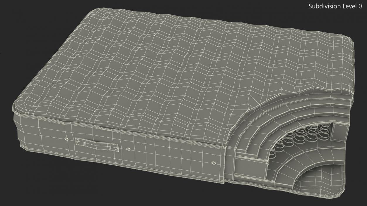 3D Orthopedic Mattress Internal Structure View model