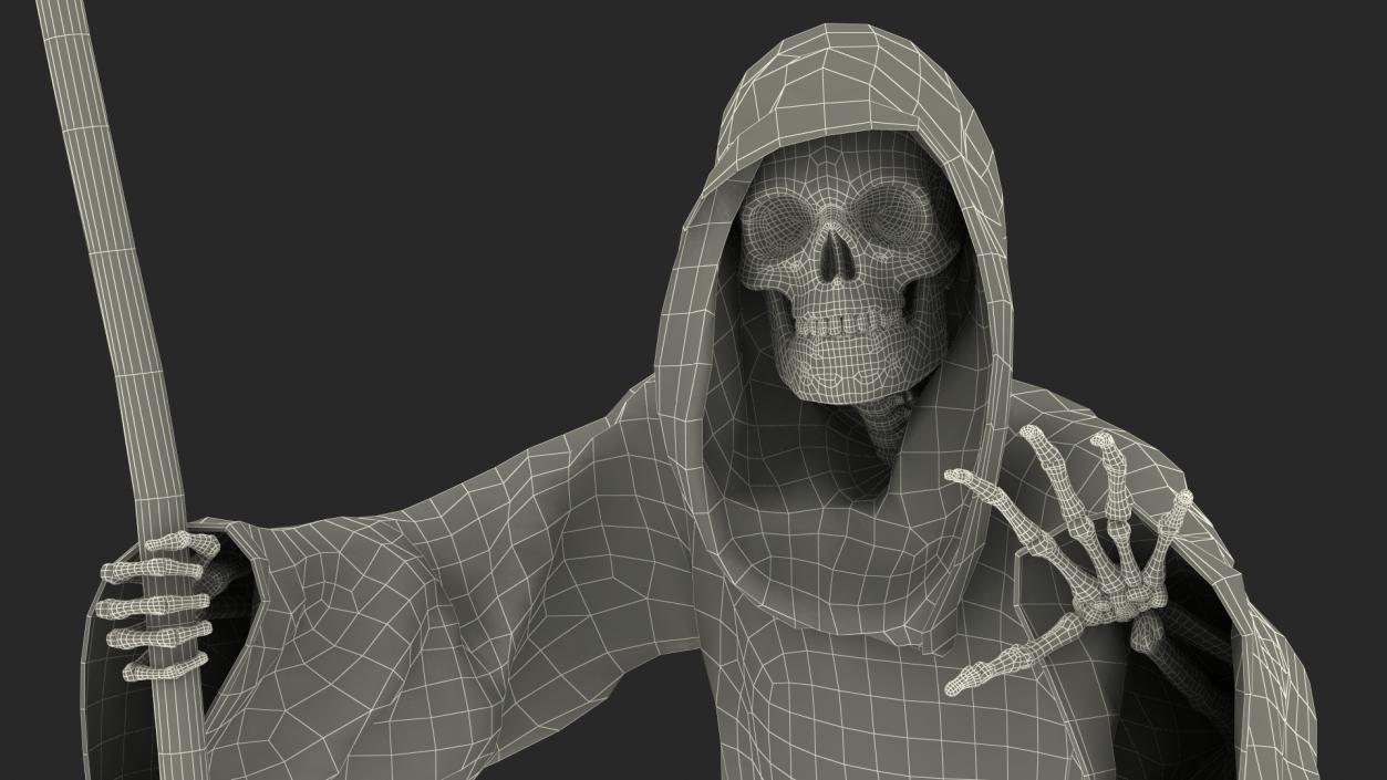 3D Grim Reaper Flying Pose model