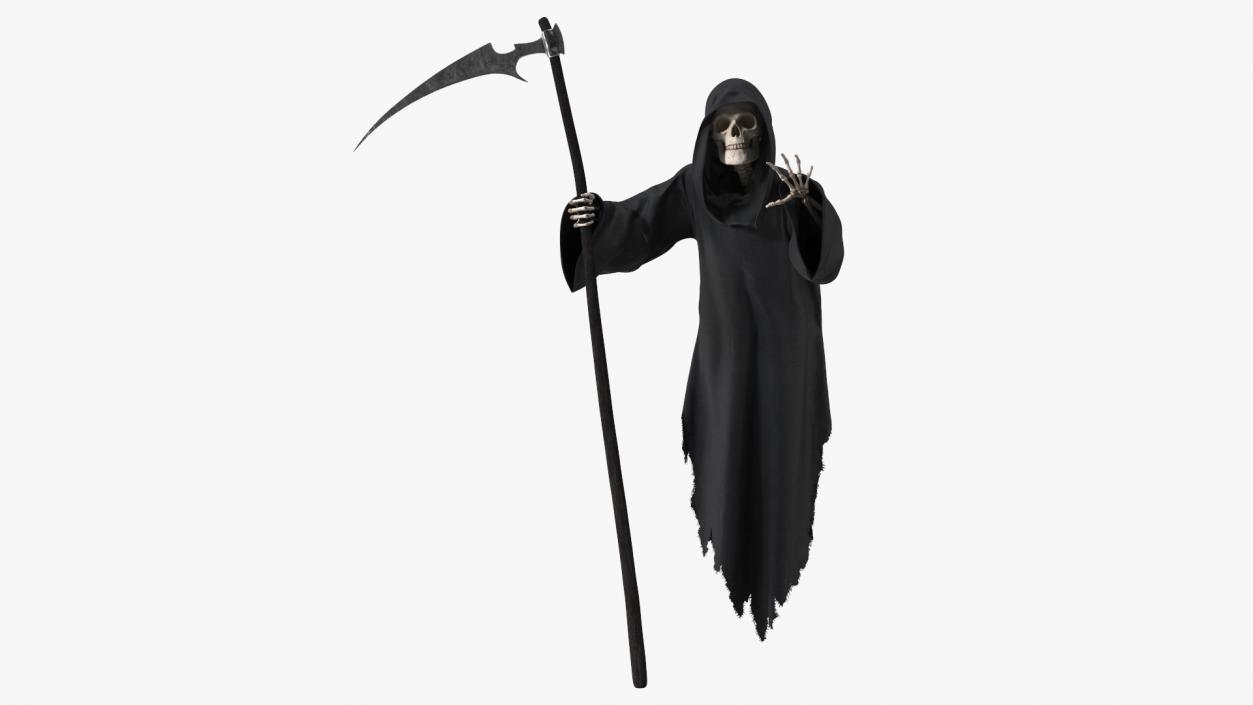 3D Grim Reaper Flying Pose model