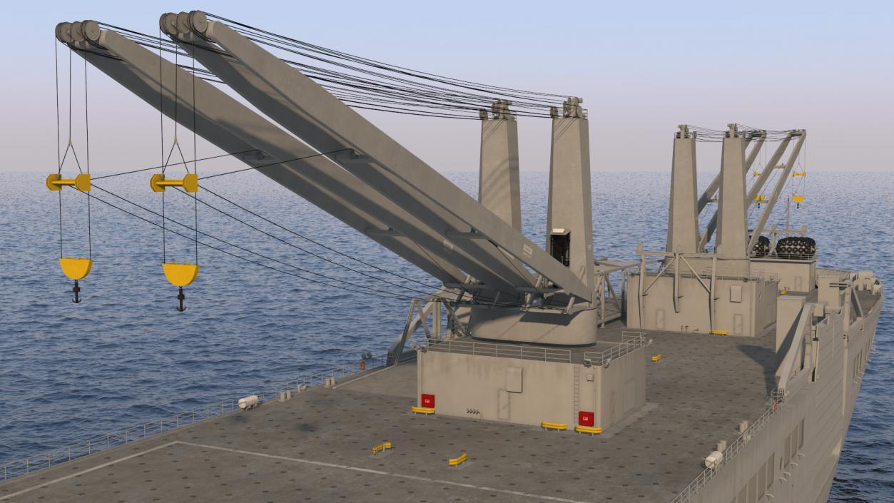 3D model USNS Bob Hope Rigged