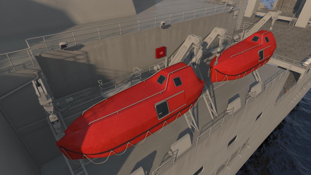 3D model USNS Bob Hope Rigged