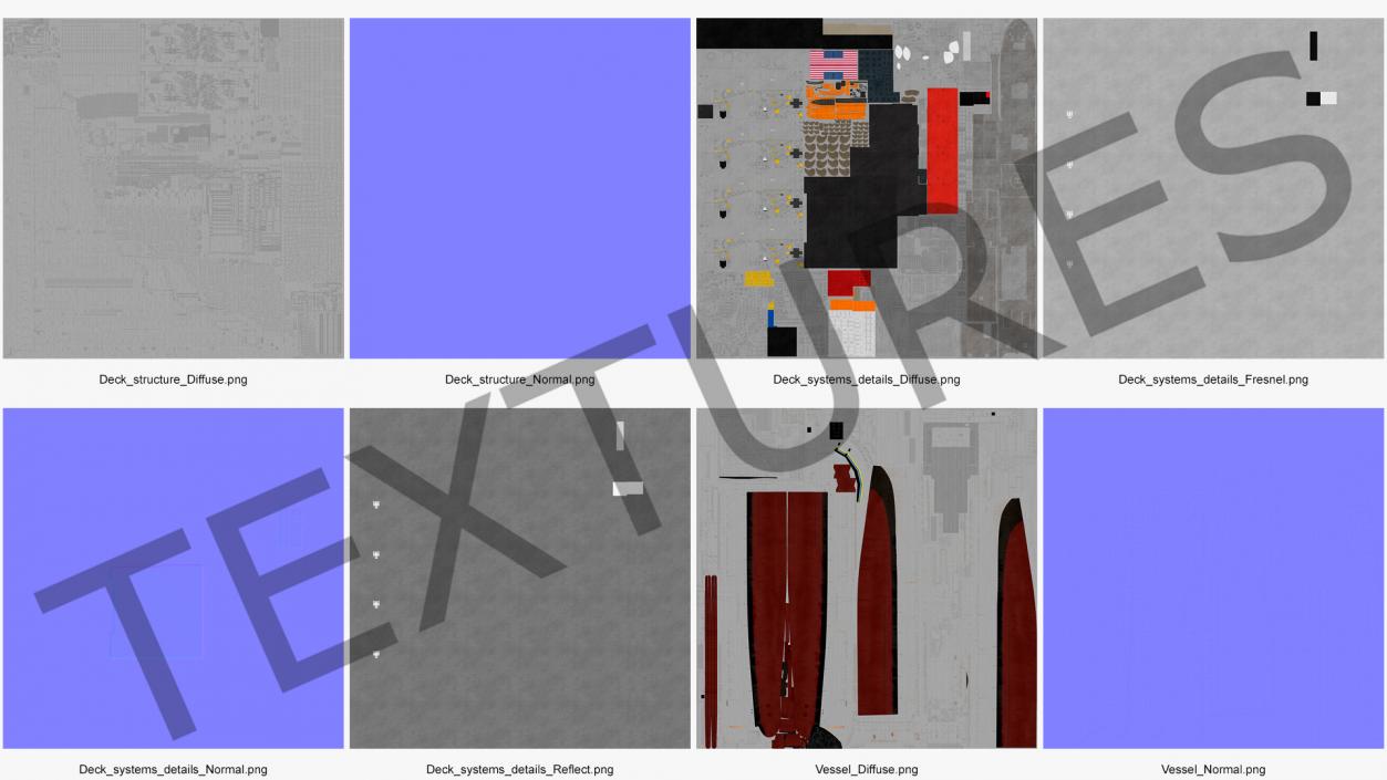 3D model USNS Bob Hope Rigged