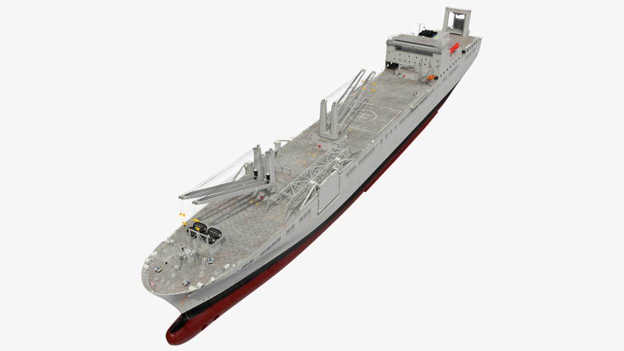 3D model USNS Bob Hope Rigged