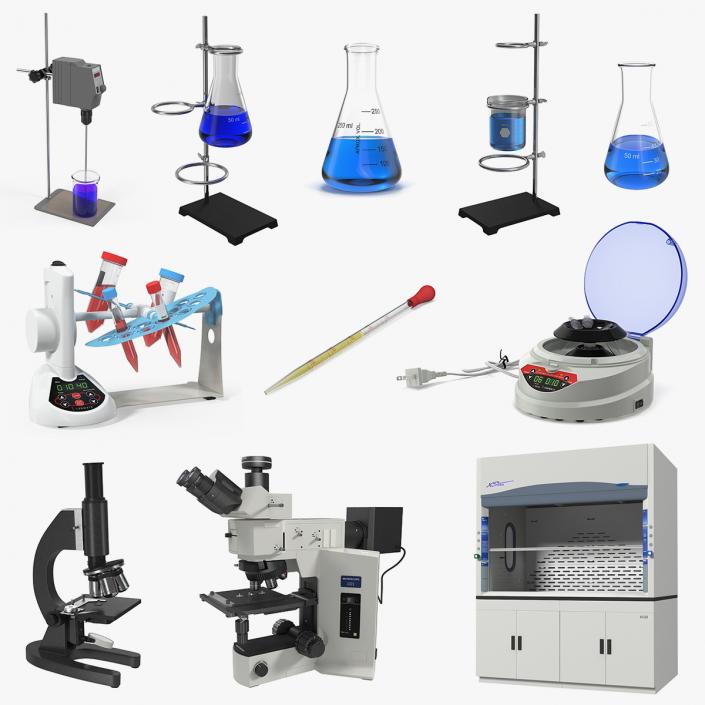 3D Lab Equipment Collection 3