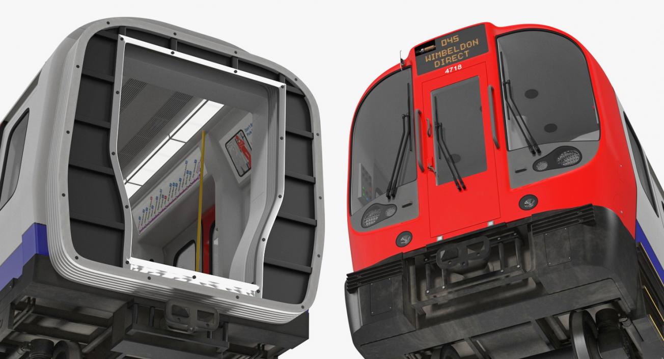 3D London Subway Train S8 Locomotive model