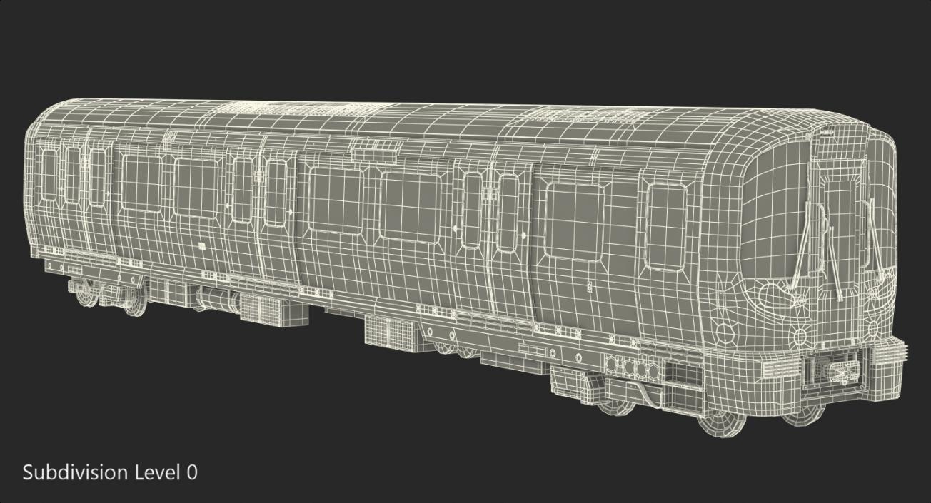 3D London Subway Train S8 Locomotive model