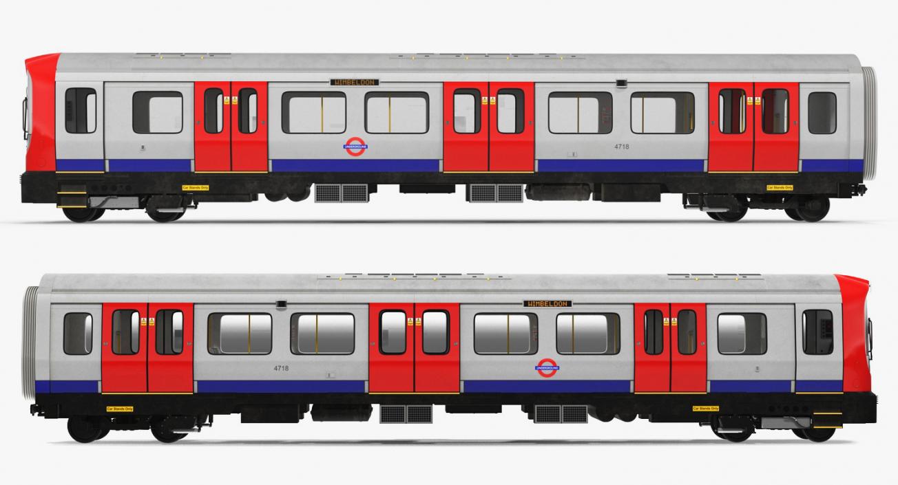 3D London Subway Train S8 Locomotive model