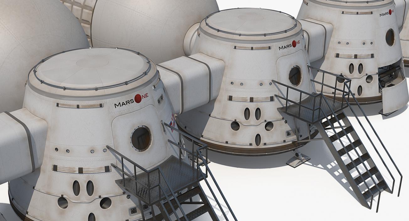 Space Colony Structures Collection 3D model