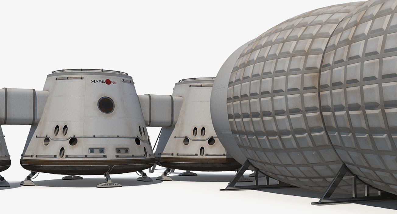 Space Colony Structures Collection 3D model