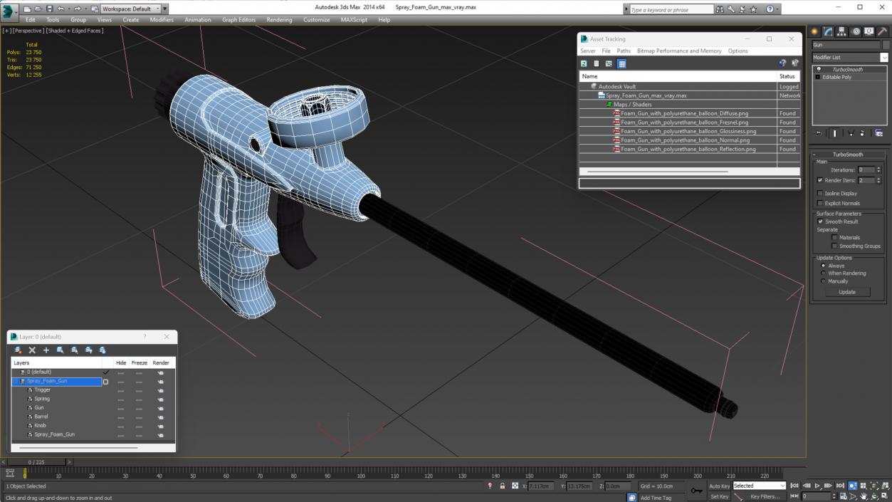 Spray Foam Gun 3D model