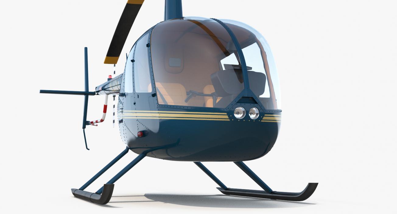 Rigged Private Helicopters Collection 5 3D model