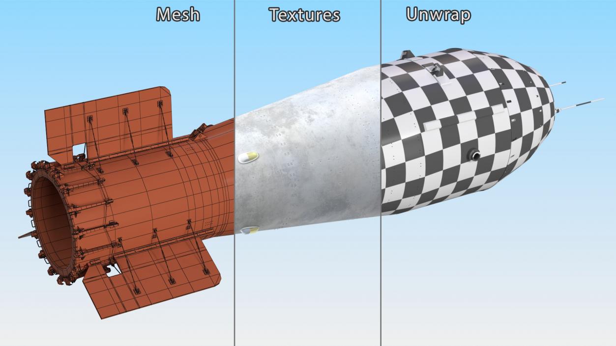 3D Soviet Thermonuclear Bomb AN602