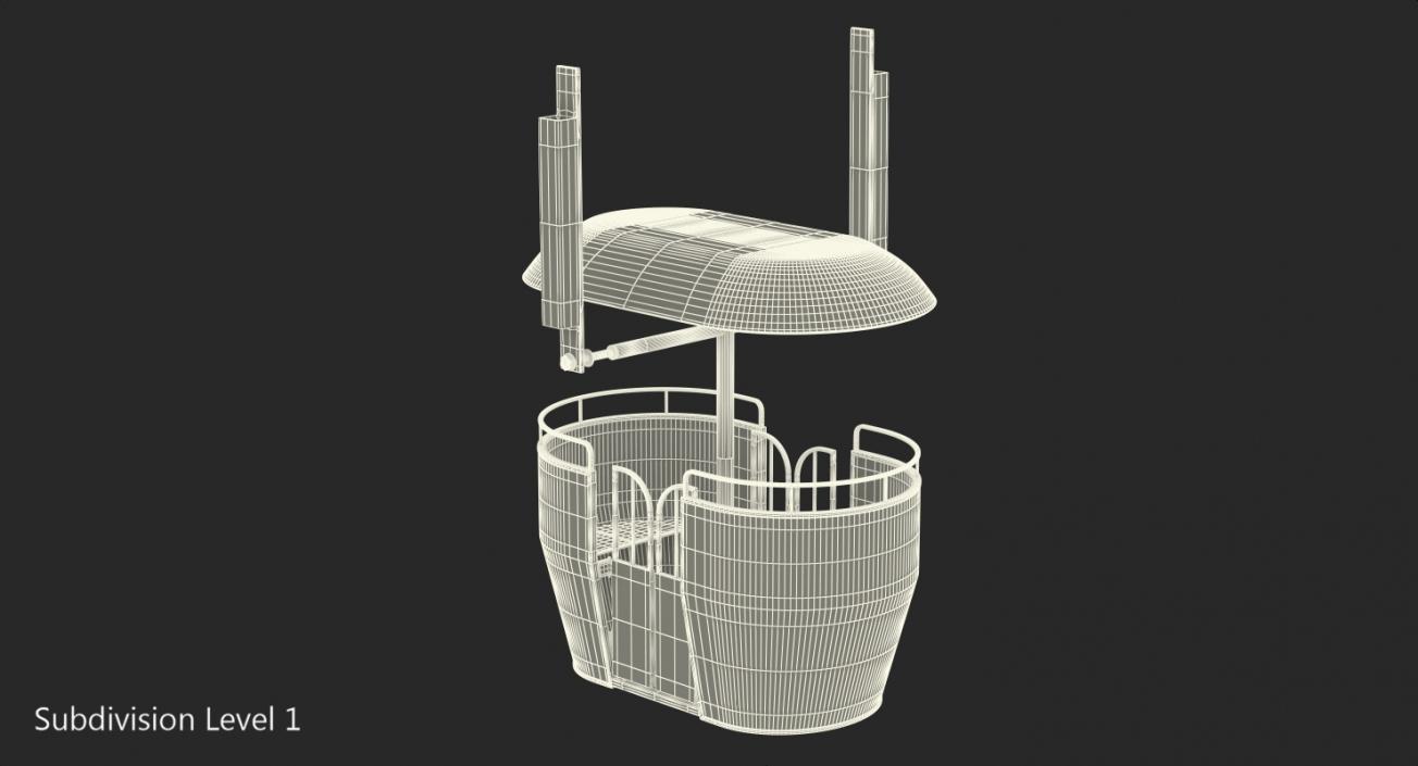 3D model Ferris Wheel Cabin 2