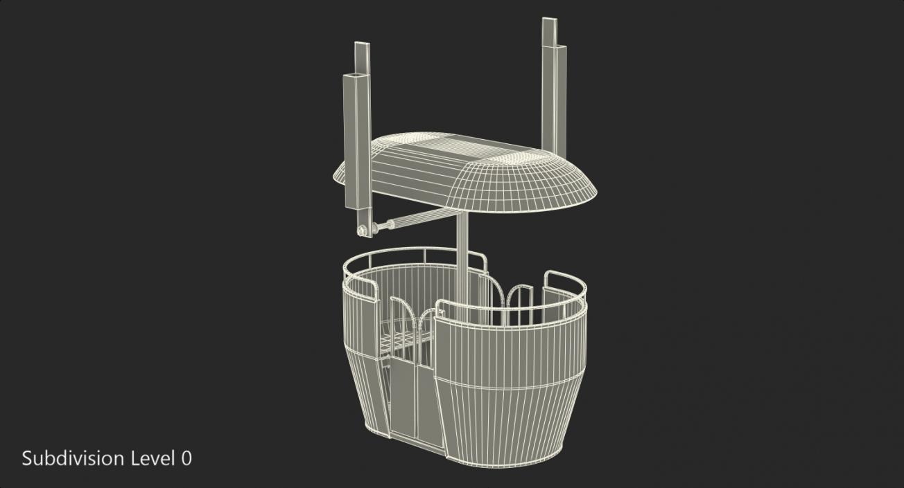 3D model Ferris Wheel Cabin 2