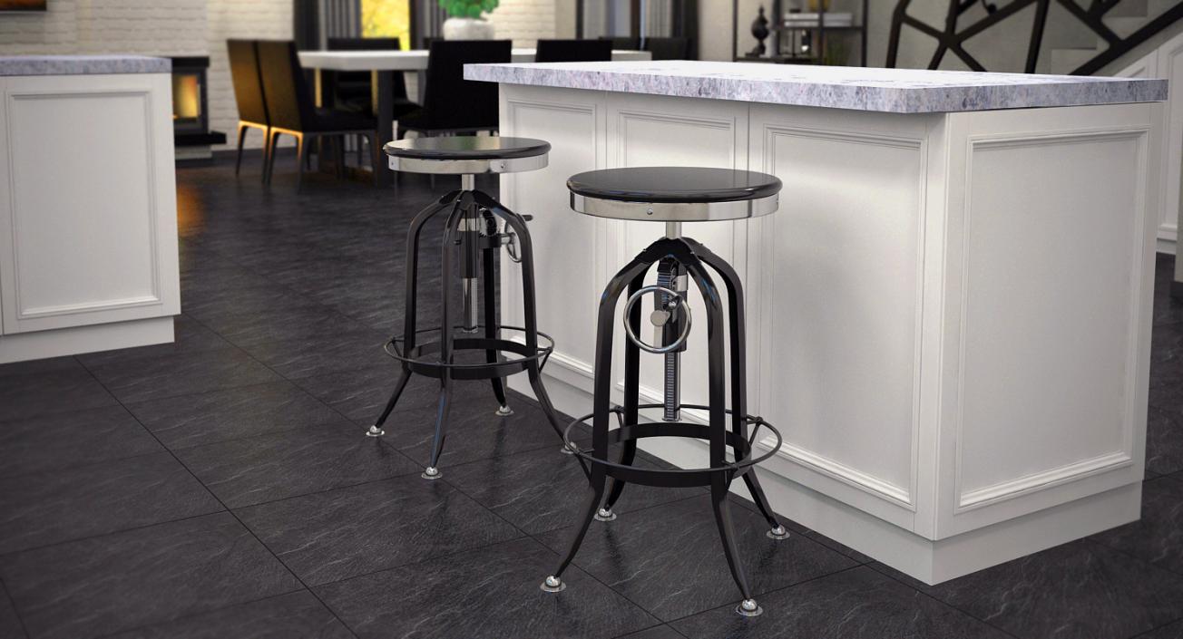 3D Pittsburgh Height Barstool