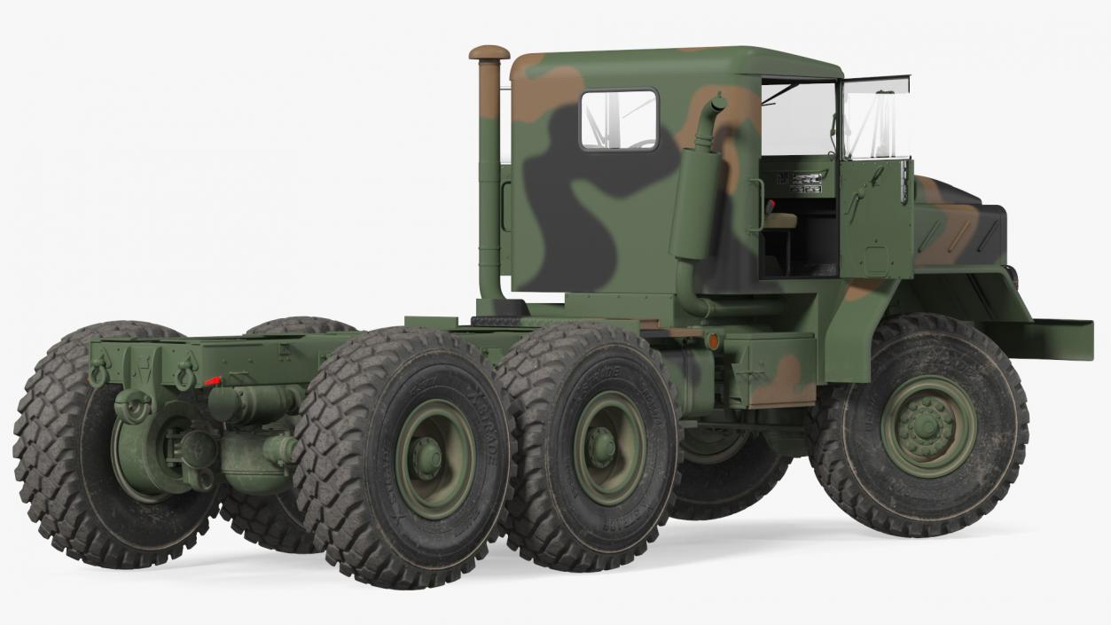 M939 Military Truck Green Rigged 3D