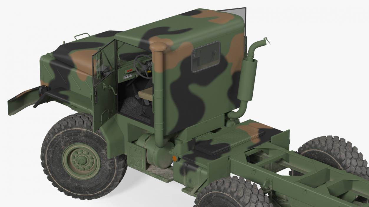 M939 Military Truck Green Rigged 3D