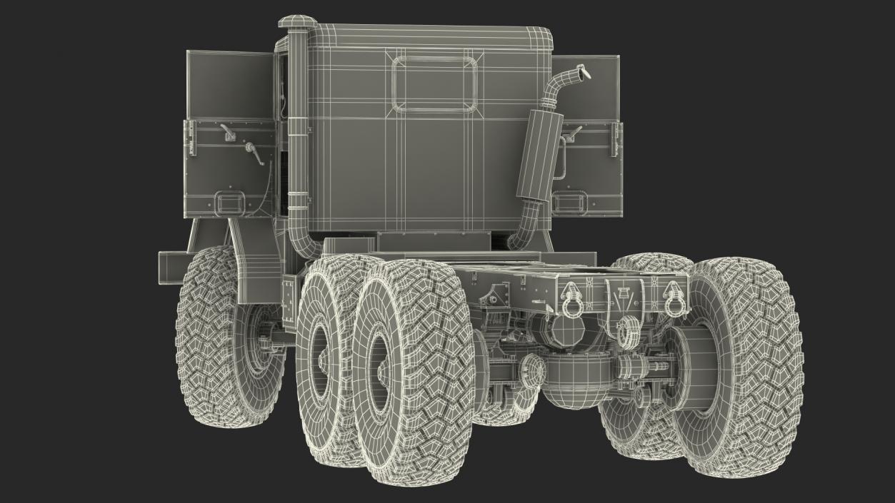 M939 Military Truck Green Rigged 3D