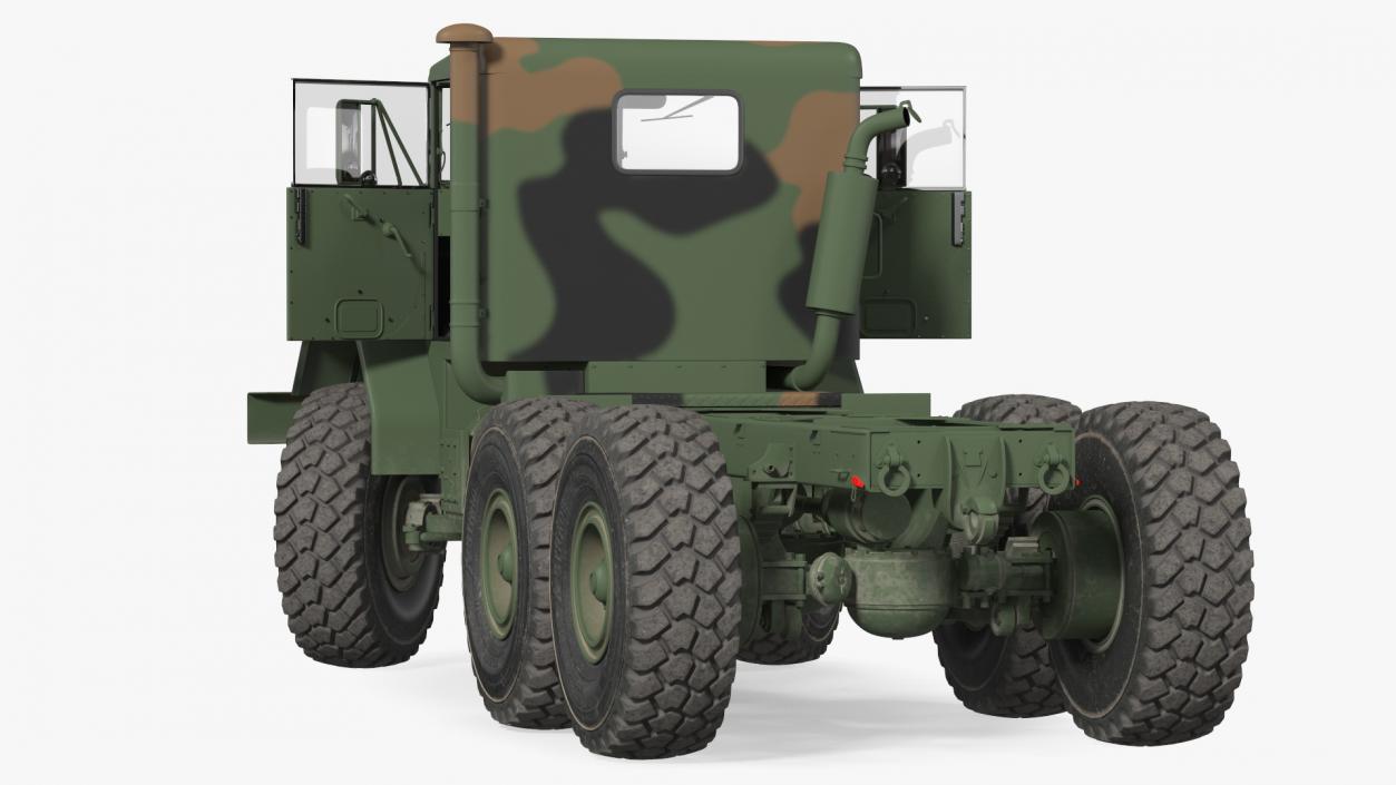 M939 Military Truck Green Rigged 3D