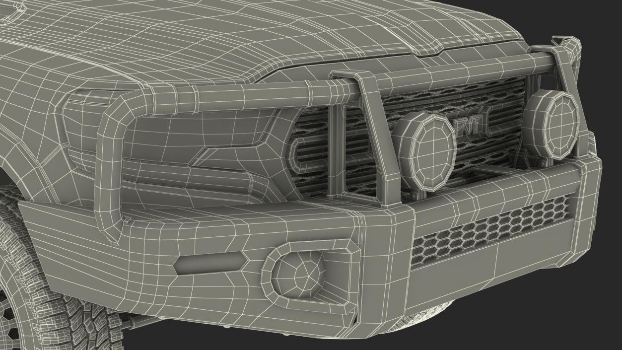 3D model Crew Cab Dodge RAM 1500 No Bed