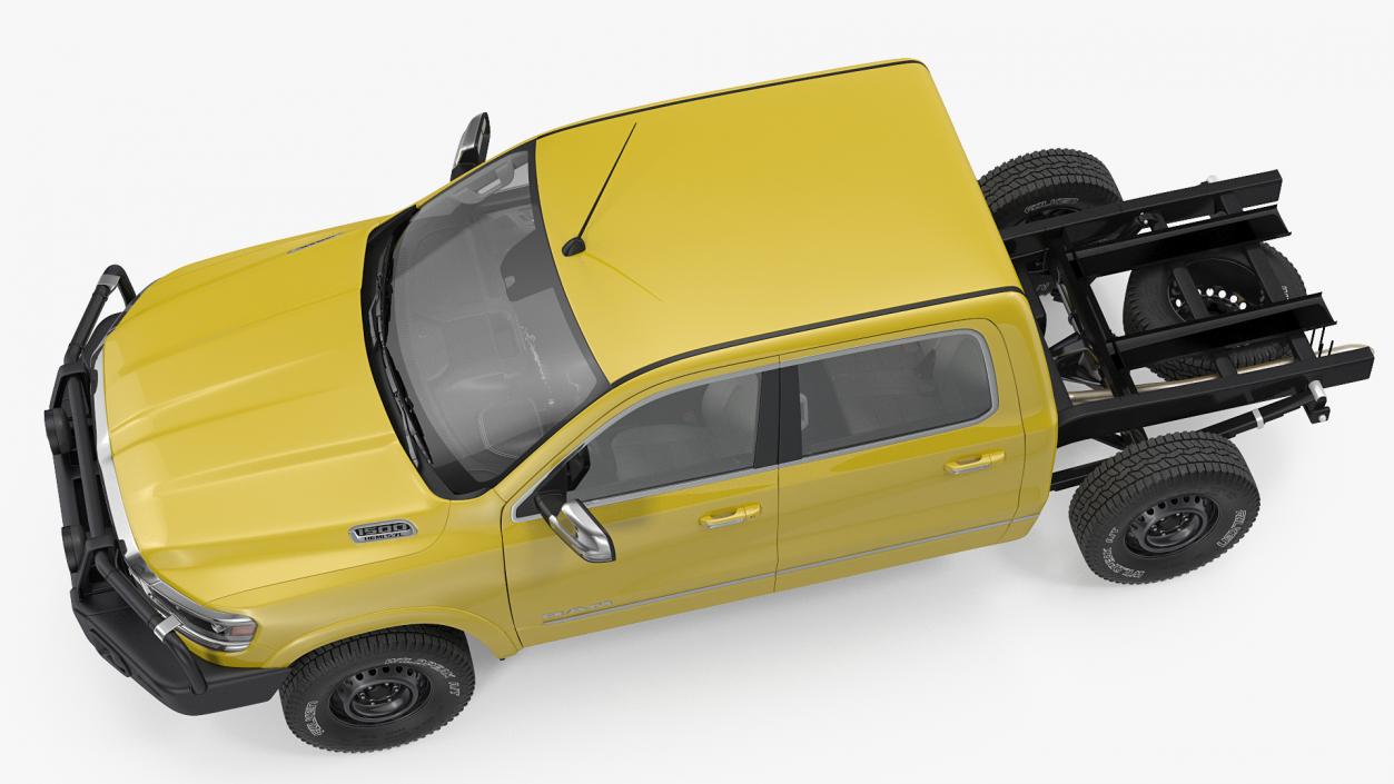 3D model Crew Cab Dodge RAM 1500 No Bed