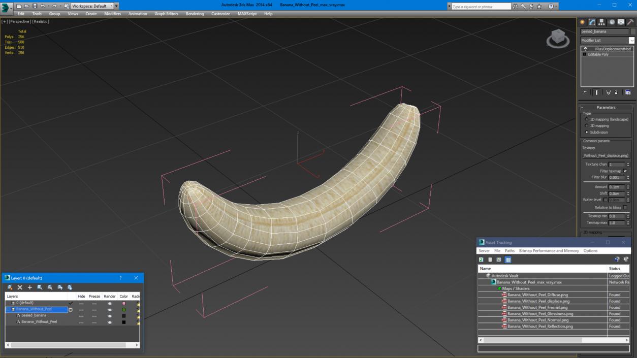 Banana Without Peel 3D model