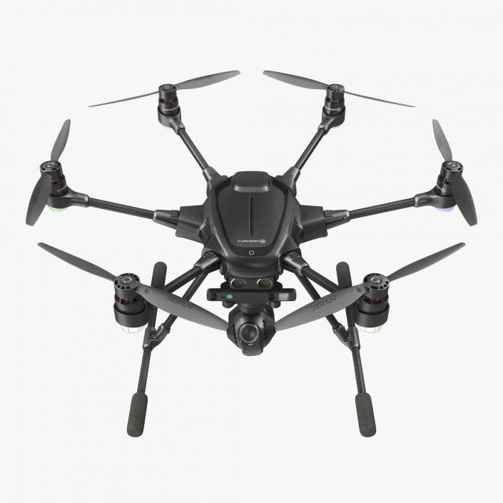 Hexacopter Yuneec Typhoon H Rigged 3D model