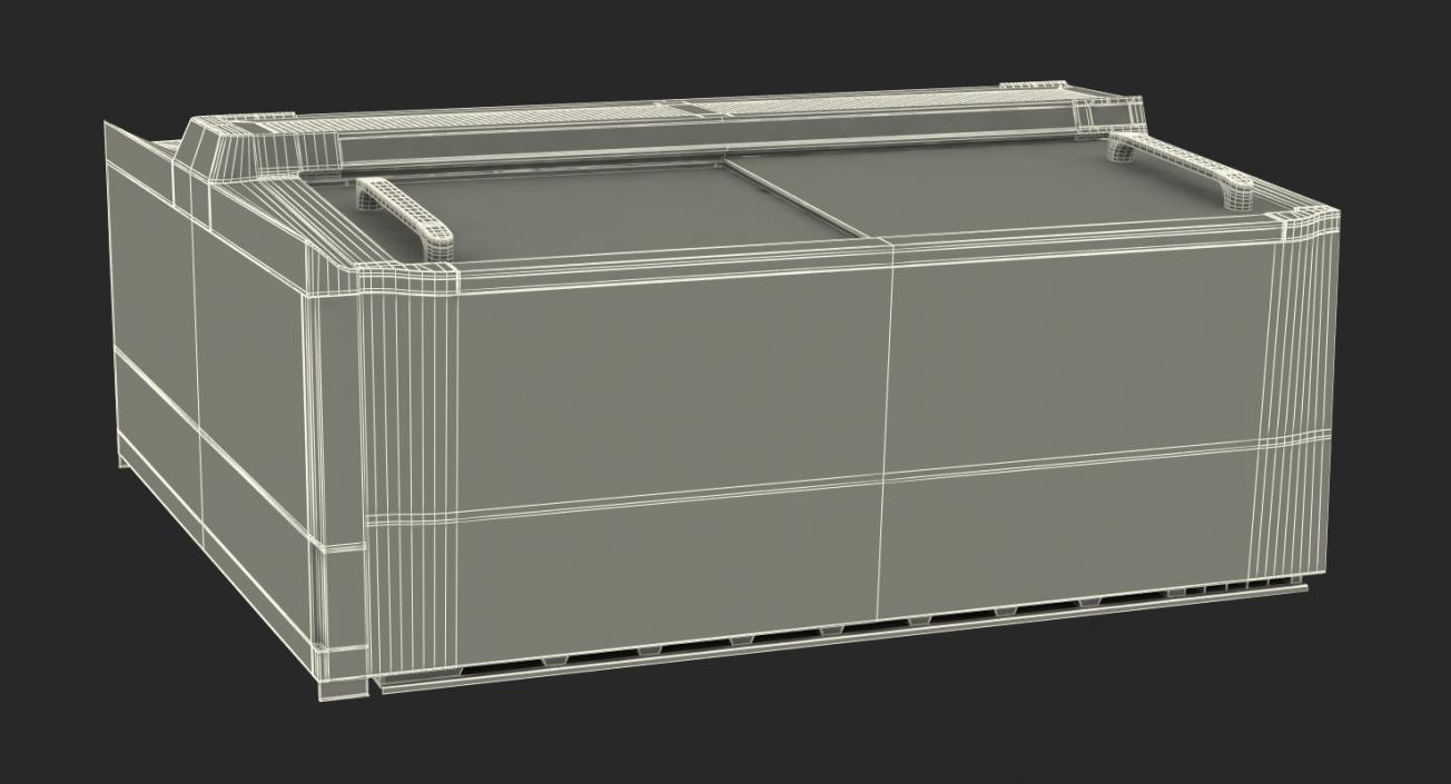 Sliding Glass Top Display Chest Freezer 3D model