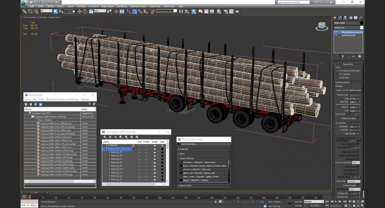 3D Logging Trailer Manac