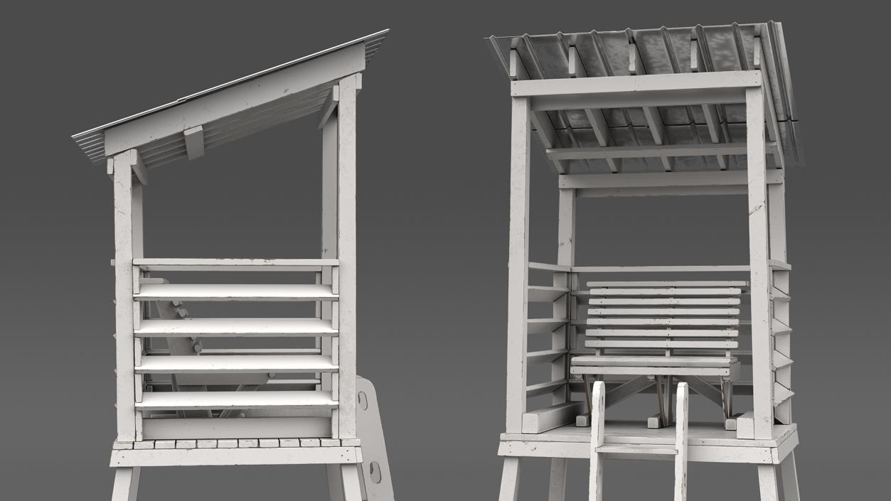 Lifeguard Stations Collection 3D model