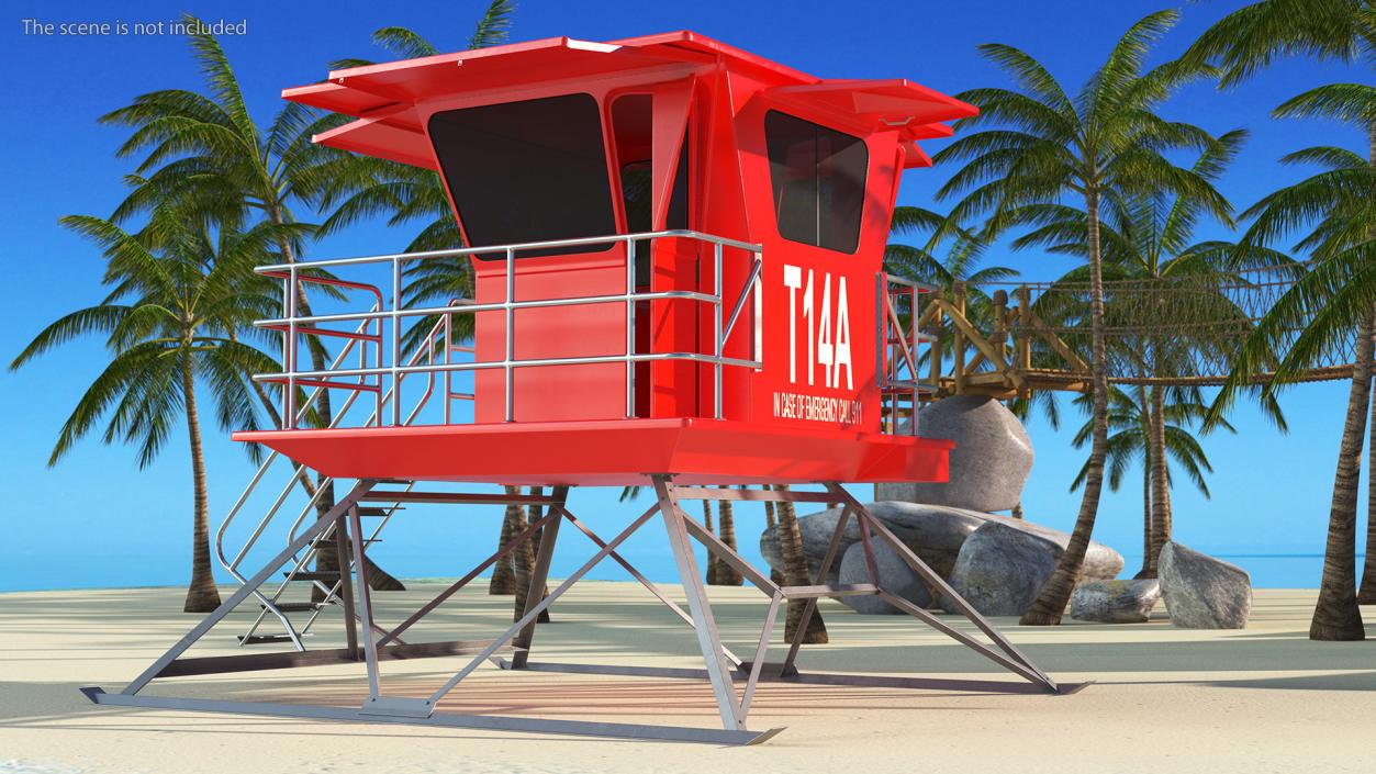 Lifeguard Stations Collection 3D model