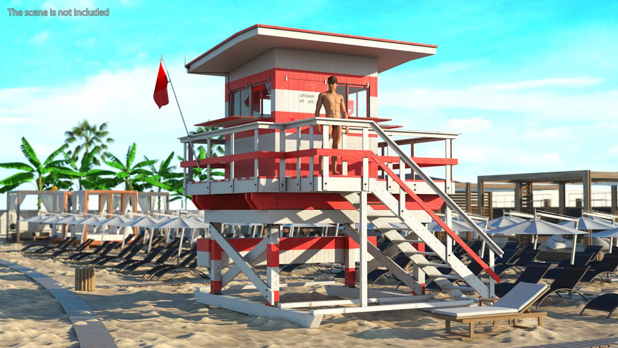 Lifeguard Stations Collection 3D model