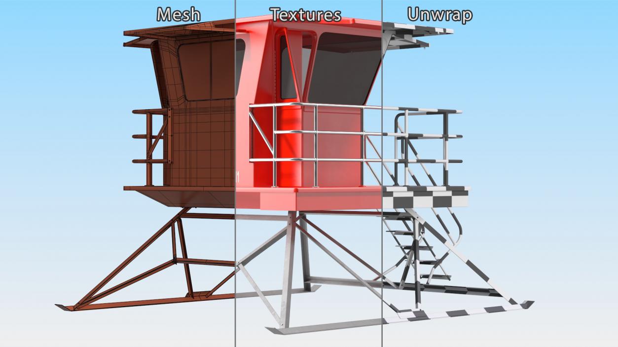 Lifeguard Stations Collection 3D model