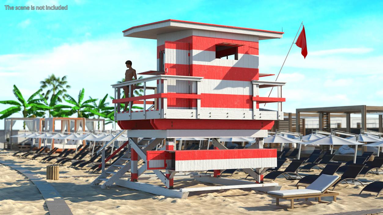 Lifeguard Stations Collection 3D model