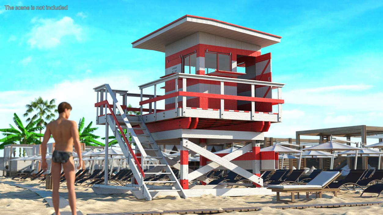 Lifeguard Stations Collection 3D model