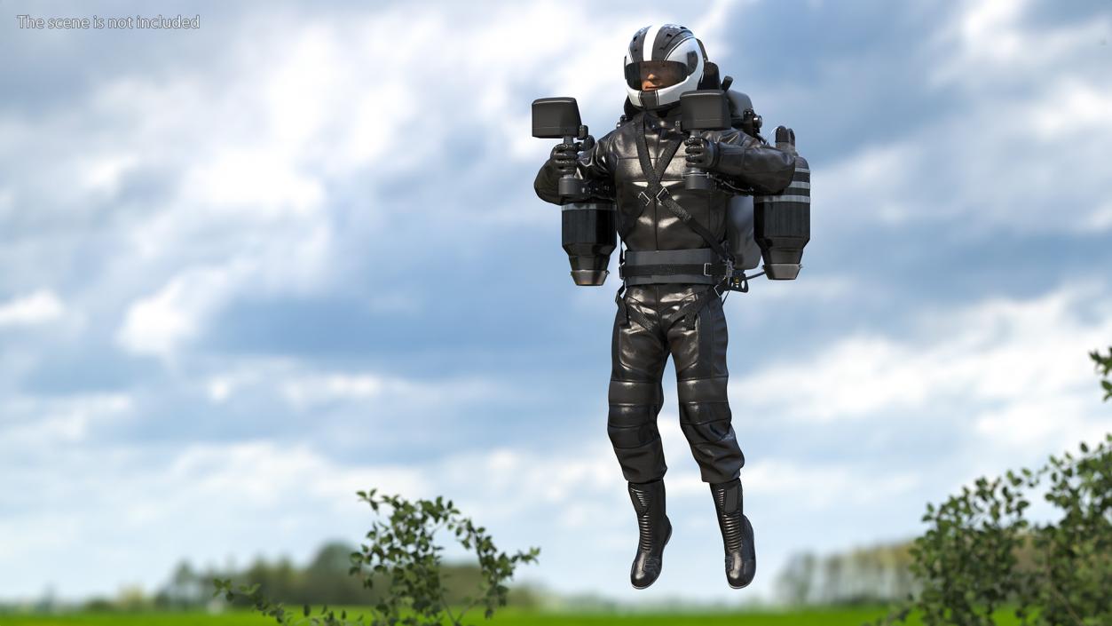 JetPack JB-10 With Pilot 3D model