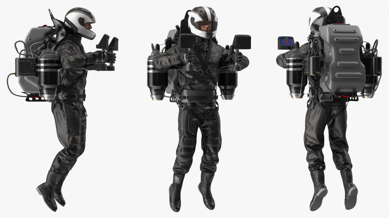 JetPack JB-10 With Pilot 3D model