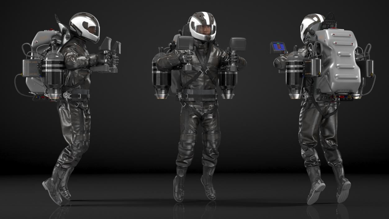 JetPack JB-10 With Pilot 3D model