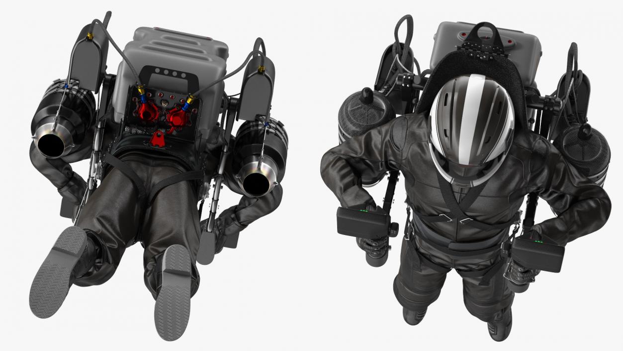 JetPack JB-10 With Pilot 3D model