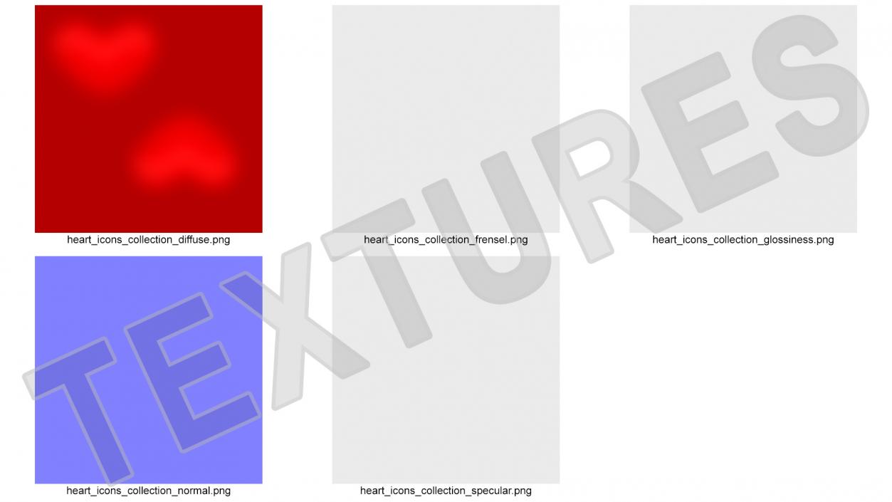 Heart with Radial Sections Emoji 3D